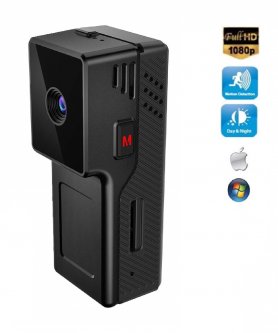 Mini caméra HD ultra compacte avec vision nocturne et capteur de mouvement