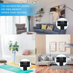 Kamera lubang jarum dengan penglihatan malam IR LED - Wifi P2P dengan FULL HD 1080P + deteksi gerakan
