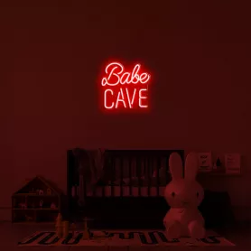 3D LED signs on the wall for the interior - Babe cave 50 cm