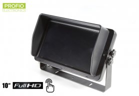 Monitor HD da 10 "per retromarcia auto con touch screen + 4 ingressi FULL HD