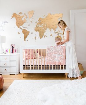 Sienu apdares karte izgatavota no dabīga gaiša koka 100 cm x 60 cm