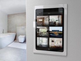 „iPad“ įkrovimo stotelė – prie sienos montuojamas dokas, skirtas 6 colių „iPad“ (baltos spalvos)