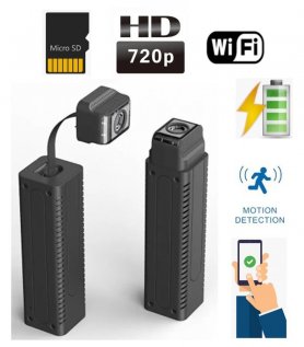 Mini kamera otworkowa HD z elastyczną gęsią szyją + WiFi/P2P + wykrywanie ruchu