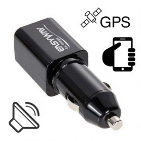USB зарядное устройство для автомобиля с GPS локатором + функция прослушивания