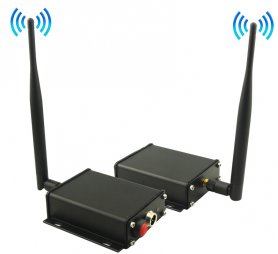 Ang Wi-Fi transmiter at tatanggap hanggang sa 100m para sa pag-reverse ng mga camera at monitor na may 4 pin konektor
