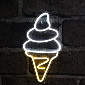 LED-kyltti ICE CREAM mainostamista varten