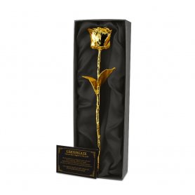 Золота троянда 24 карат із золотистим покриттям (опускається) -ідеальний подарунок для жінки