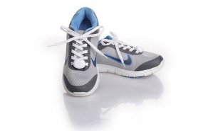 Cordones de zapatos LED intermitentes - blanco