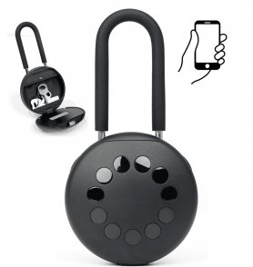 Varnostna ključavnica jeklena palica v obliki črke U 12 cm + WiFi Smart sef s PIN kodo + Bluetooth aplikacija za pametni telefon