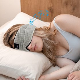 Spací maska SLIM na oči s Ultra-tenkými a měkkými reproduktory s Bluetooth (iOS/Android)