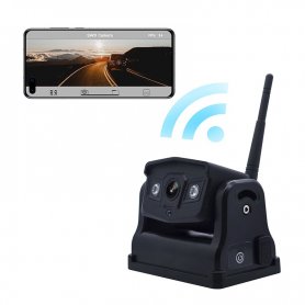 WiFi kamera za vožnju unatrag 720P s 2xIR LED - prijenos uživo na mobitel (iOS, Android) + Magnet + Baterija 9600mAh