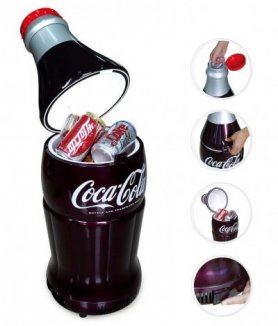 Petit réfrigérateur dans une bouteille de boisson - 10L / 15 canettes