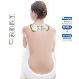 EMS massage device for the back and shoulder blades