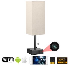Night lamp spy camera FULL HD + WiFi with P2P (Android / iOS) + 2 charging USB and USB-C ports
