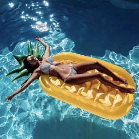 Ananassiujuk – suured täispuhutavad basseiniujukid basseini jaoks 188x79 cm