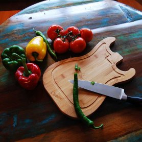 Planche à découper en bois - Planches de cuisine en bois pour guitare