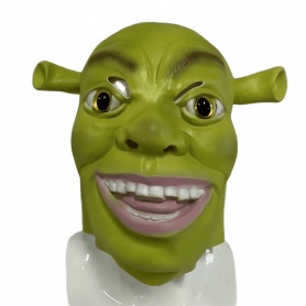 Masque facial Shrek - pour enfants et adultes pour Halloween ou le carnaval