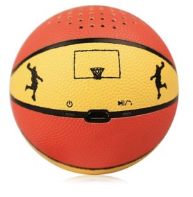 Mini bluetooth reproduktor na mobil - basketball lopta 1x3W