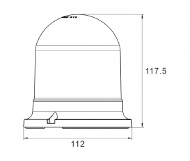 Clignotant LED clignotant 24 x 1W avec aimant