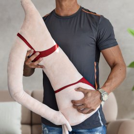 Girlfriend pillow - itulak ang sleeping cushion para sa mga lalaki na hugis babae na may braso (kalahating katawan)