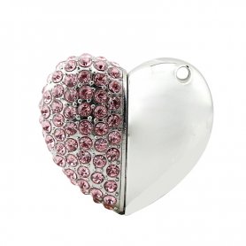 Joyas USB - Corazón con diamantes