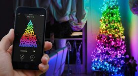 Guirlandes lumineuses pour sapin de Noël - LED Twinkly Strings - 600 pièces (48 m) RVB+W avec BT + Wi-Fi