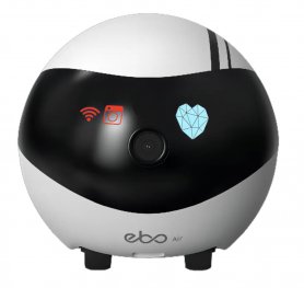 Spionagerobot Minicamera FULL HD met Wifi / P2P met IR + Laser - op afstand bestuurbare robot - Enabot EBO AIR