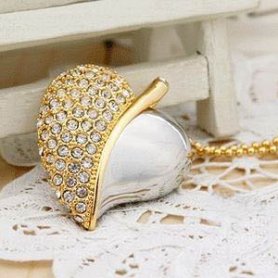 Clés de bijoux USB de luxe - Coeur avec strass