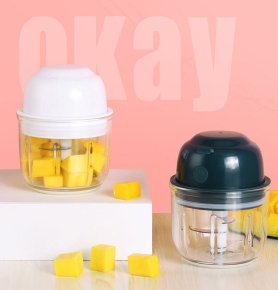 Mixer penggiling listrik - penggiling daging / buah / sayuran mini kecil (blender atau mincer) 250ml