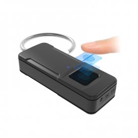 Mini bärbart intelligent lås med biometrisk fingeravtryckssensor