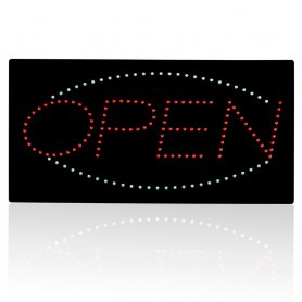 OPEN sign led board panel - 48 cm x 25 cm