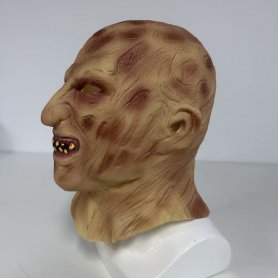 Psycho horor maska na obličej - pro děti i dospělé na Halloween či karneval