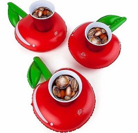 Mini dmuchane na kubki jako uchwyt na basen - Wiśnia
