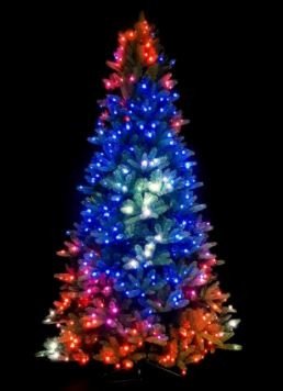 LED дърво интелигентно управлявано чрез мобилен 1,5 м - Twinkly Tree - 250 бр. RGB + BT + Wi-Fi