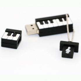 USB 16GB Lucu - Piano Hitam