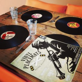 Tischset - 4er SET RETRO VINYLPLATTEN für die Küche