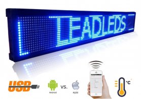 LED-skærmkort blå med WiFi - iOS / Android - 101 cm bredde