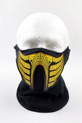 Máscara de rave LED para fiesta sensible al sonido - Scorpion