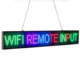 Рекламное цветное светодиодное табло RGB с WiFi - панель 82 см x 9,6 см