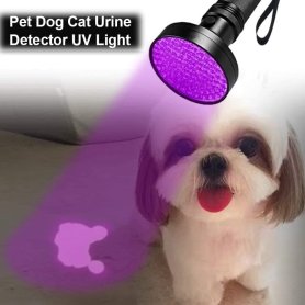 UV flashlight - Powerfull black light torch with detection 395nm ultraviolet with 100x LED power