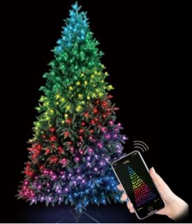 ต้นไม้ LED พร้อมไฟอัจฉริยะ 2,1 ม. สำหรับคริสต์มาส - Twinkly - 660 ชิ้น RGB + BT + WiFi