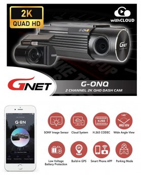 Duálna kamera do auta s Wifi/GPS/ADAS/CLOUD s 2K + Parkovací mód - G-NET GONQ