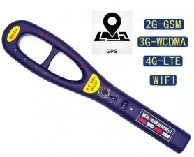 Hand held bug detector + GPS locator 2G/3G/4G/LTE/WIFI + camera
