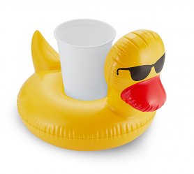 Mini aufblasbare Ente - Schwimmender Getränkehalter