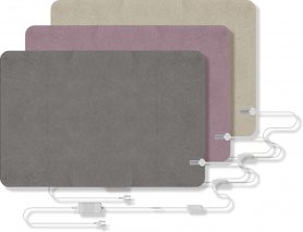 इलेक्ट्रिक हीटिंग कंबल - यूएसबी 50 डिग्री सेल्सियस तक गर्म - थर्मो शानदार 100% साबर 105x70 सेमी