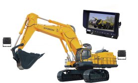 AHD parking SET sa snimanjem na SD karticu - 4x AHD kamera sa 11 IR LED dioda + 1x hibridni 7" AHD monitor