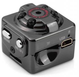 Камера Micro FULL HD з выяўленнем руху і 4 ВК-святлодыёдамі