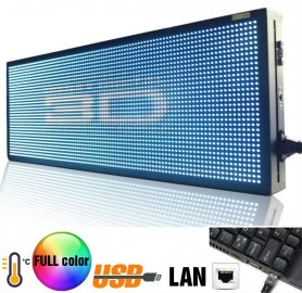Stort LED-panel med fuldfarvedisplay - 76 cm x 27 cm