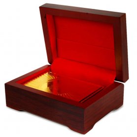Golden poker joker card - Eksklusibong playing cards 54 pcs sa isang wooden box