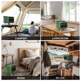 AC portabel mini - 4in1 (AC/kipas/dehumidifier/lampu) kebisingan hanya 50 dB + remote control